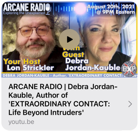 Arcane Podcast Interview of Deb Jordan-Kauble August 20, 2021