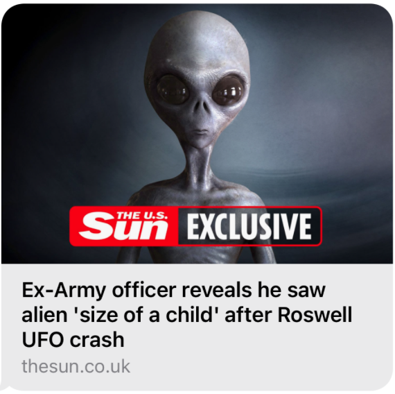Ex-Army officer ADMITS he saw ‘alien the size of a 10-year-old child’ after famous Roswell UFO crash