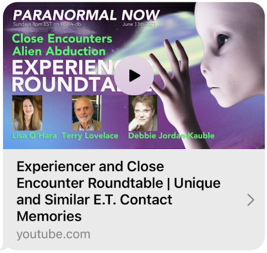 Paranormal Now Experiencers' Roundatble Discussion