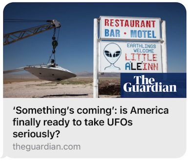 Is America Finally Ready to take UFOs seriously?