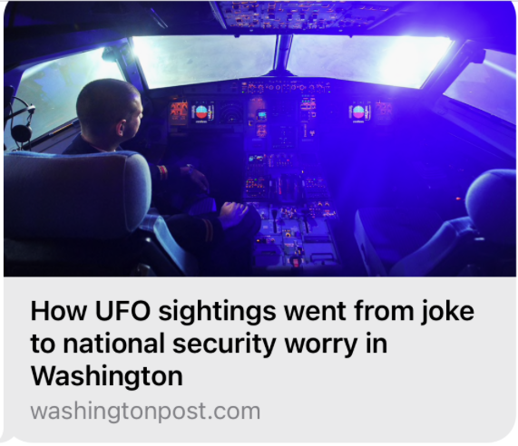 How UFOs Went From Joke to Security Threat