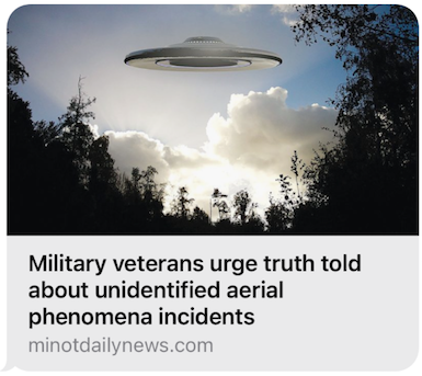 Military Veterans Urge UFO Disclosure