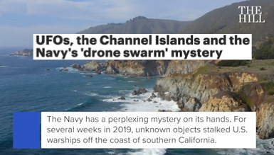 UFOs, the Channel Islands and a Navy drone swarm