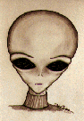 Alien 'Grey' Drawing by Deb